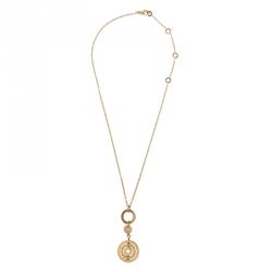 Pre Owned Bvlgari Cerchi Astrale Yellow Gold Pendant Necklace