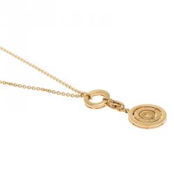 Pre Owned Bvlgari Cerchi Astrale Yellow Gold Pendant Necklace