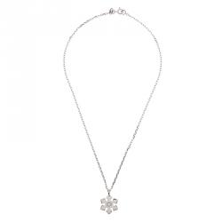 Bvlgari Snowflake Diamond White Gold Pendant Necklace