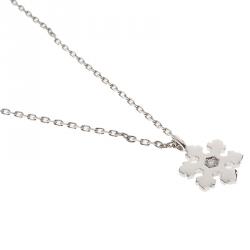 Bvlgari Snowflake Diamond White Gold Pendant Necklace