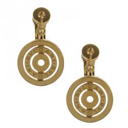 Pre Owned Bvlgari Cerchi Astrale Yellow Gold Earrings