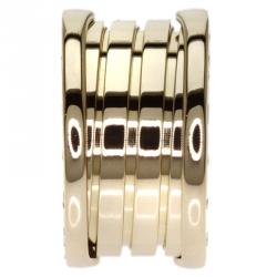 Pre Owned Bvlgari B.Zero1 4-Band Yellow Gold Ring Size 49