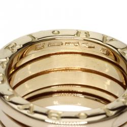 Pre Owned Bvlgari B.Zero1 4-Band Yellow Gold Ring Size 49