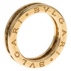 Bvlgari B.Zero1 1-Band Diamond Yellow Gold Ring Size 51