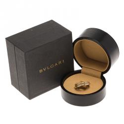Bvlgari B.Zero1 1-Band Diamond Yellow Gold Ring Size 51