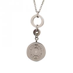 Pre Owned Bvlgari Cerchi White Gold Pendant Necklace