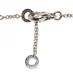 Pre Owned Bvlgari Cerchi White Gold Pendant Necklace