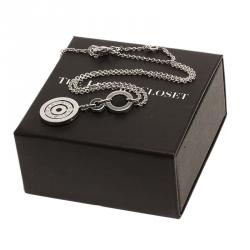 Pre Owned Bvlgari Cerchi White Gold Pendant Necklace