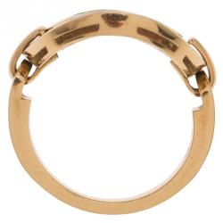 Pre Owned Bvlgari Cerchi Yellow Gold Ring Size 53