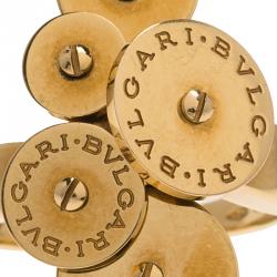 Pre Owned Bvlgari Cicladi Yellow Gold Ring Size 53