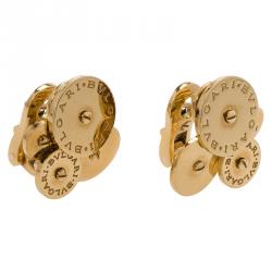 Pre Owned Bvlgari Cicladi Yellow Gold Clip Earrings