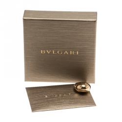Pre Owned Bvlgari Fancy High Dome Rose Gold Ring Size 53
