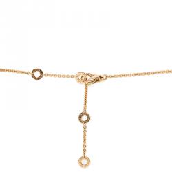 Bvlgari B.Zero1 White Ceramic Rose Gold Pendant Necklace