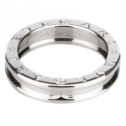 Bvlgari B.zero1 1-Band White Gold Ring Size 56