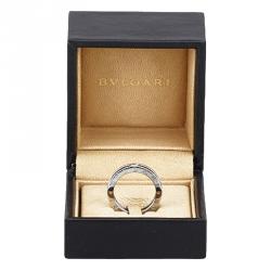 Bvlgari B.zero1 1-Band White Gold Ring Size 56