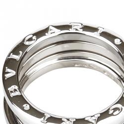 Bvlgari B.zero1 3-Band White Gold Ring Size 54
