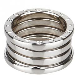 Bvlgari B.zero1 3-Band White Gold Ring Size 53