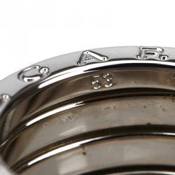 Bvlgari B.zero1 3-Band White Gold Ring Size 53