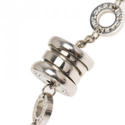 Pre Owned Bvlgari B.zero1 18k White Gold Soft Bracelet