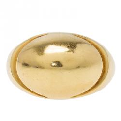 Bvlgari Fancy High Dome Rose Gold Ring Size 52.5