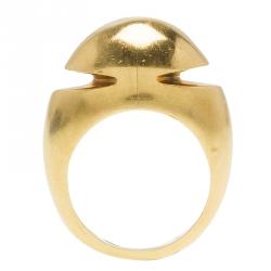 Bvlgari Fancy High Dome Rose Gold Ring Size 52.5