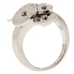 Bvlgari Cicladi White Gold Cocktail Ring Size 52