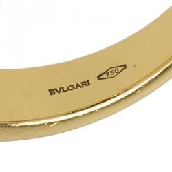 Bvlgari B.Zero1 Diamond Yellow Gold Dangling Ring Size 52.5