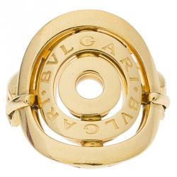 Bvlgari Cerchi 18k Yellow Gold Ring Size 52.5