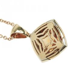 Pre Owned Bvlgari Piramide Citrine Yellow Gold Pendant