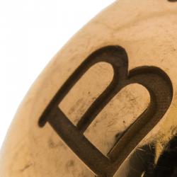 Pre Owned Bvlgari Monologo 18k Rose Gold Band Ring Size 52