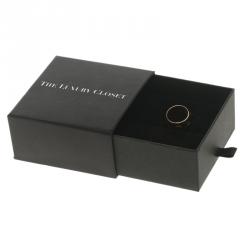 Pre Owned Bvlgari Monologo 18k Rose Gold Band Ring Size 52