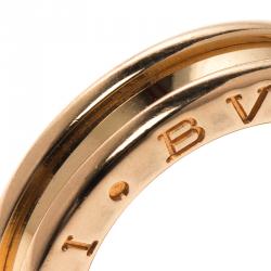 Pre Owned Bvlgari B.Zero1 1-Band 18K Rose Gold Ring Size 47