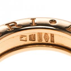 Pre Owned Bvlgari B.Zero1 1-Band 18K Rose Gold Ring Size 47