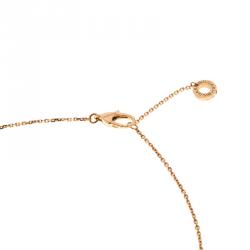 Bvlgari Divas' Dream Diamond Lapis Lazuli 18k Rose Gold Pendant Necklace 