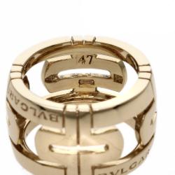 Pre Owned Bvlgari Parentesi Yellow Gold Large Band Ring Size 47