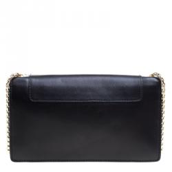 مملوكة مسبقًا Bvlgari Black Leather Forever Crossbody Bag
