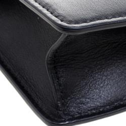 مملوكة مسبقًا Bvlgari Black Leather Forever Crossbody Bag