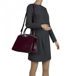 Bvlgari Purple Leather Medium Icona Tote