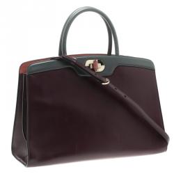 Bvlgari Purple Leather Medium Icona Tote