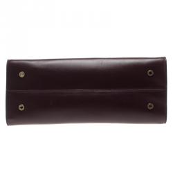 Bvlgari Purple Leather Medium Icona Tote