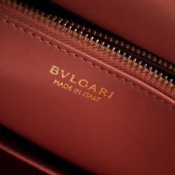 Bvlgari Purple Leather Medium Icona Tote
