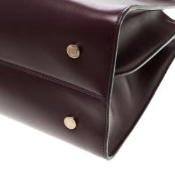 Bvlgari Purple Leather Medium Icona Tote