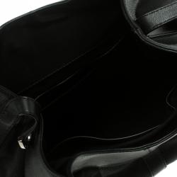 Pre Owned Bvlgari Black Fabric and Leather Chandra Hobo