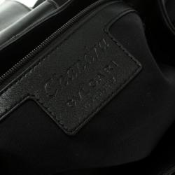 Pre Owned Bvlgari Black Fabric and Leather Chandra Hobo