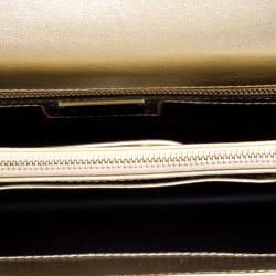 مملوكة مسبقًا Bvlgari Gold Quilted Scaglie Leather Medium Serpenti Forever Shoulder Bag