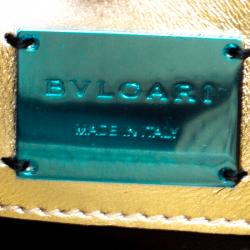 مملوكة مسبقًا Bvlgari Gold Quilted Scaglie Leather Medium Serpenti Forever Shoulder Bag