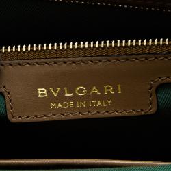 Pre Owned Bvlgari Light Brown Leather Medium Serpenti Flap Shoulder Bag