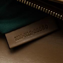 Pre Owned Bvlgari Light Brown Leather Medium Serpenti Flap Shoulder Bag