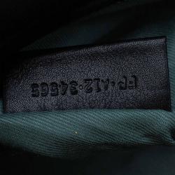 Bvlgari Black Leather Medium Serpenti Shoulder Bag