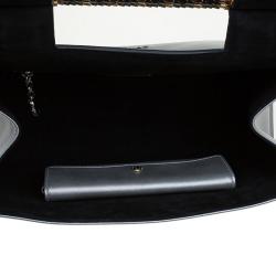 Pre Owned Bvlgari Grey/Gold Leather and Snakeskin Serpenti Scaglie Satchel